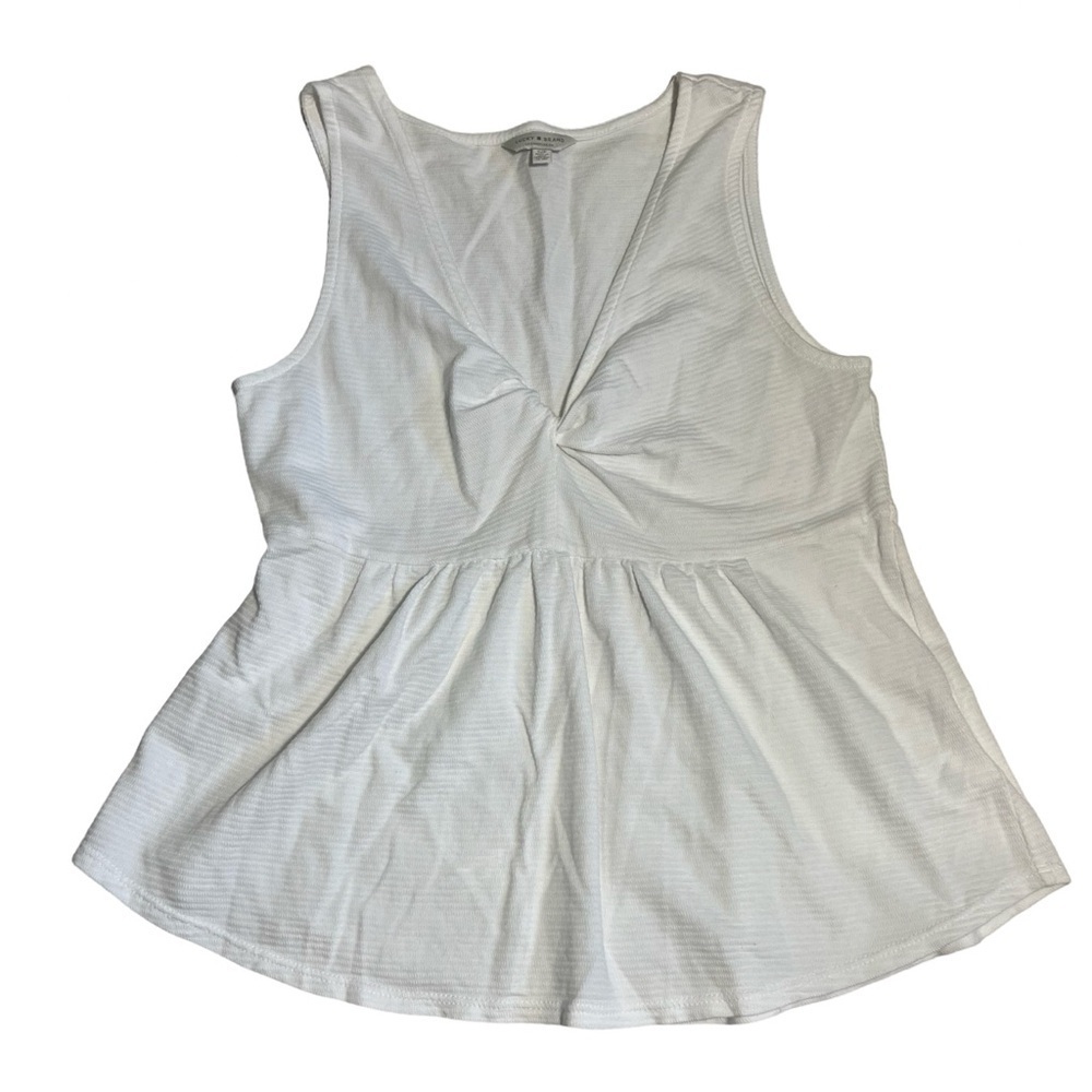 Lucky Brand 100% Cotton Empire Waist Tank Top